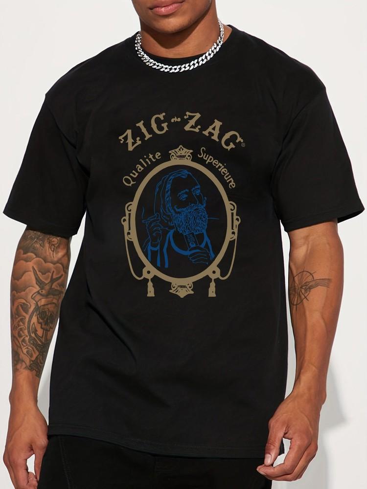 ZigZag Vintage Man Portrait Qualite Superieure T-shirt