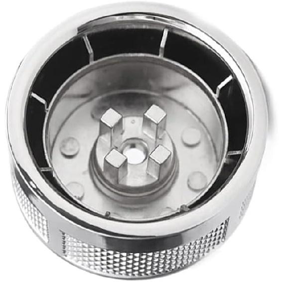 1x Chrome Rotary Gear Shift Selector Knob P Knob Upgrade for Range for Rover for L405 2017-2021 Replacement Car Part