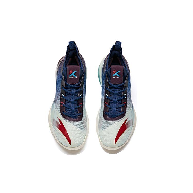 Anta Thompson KT6 Low Danqing Shock Absorption Slip Resistant Durable Low Top Basketball Shoes Men sneaker Blue Purple Green 112121102-8