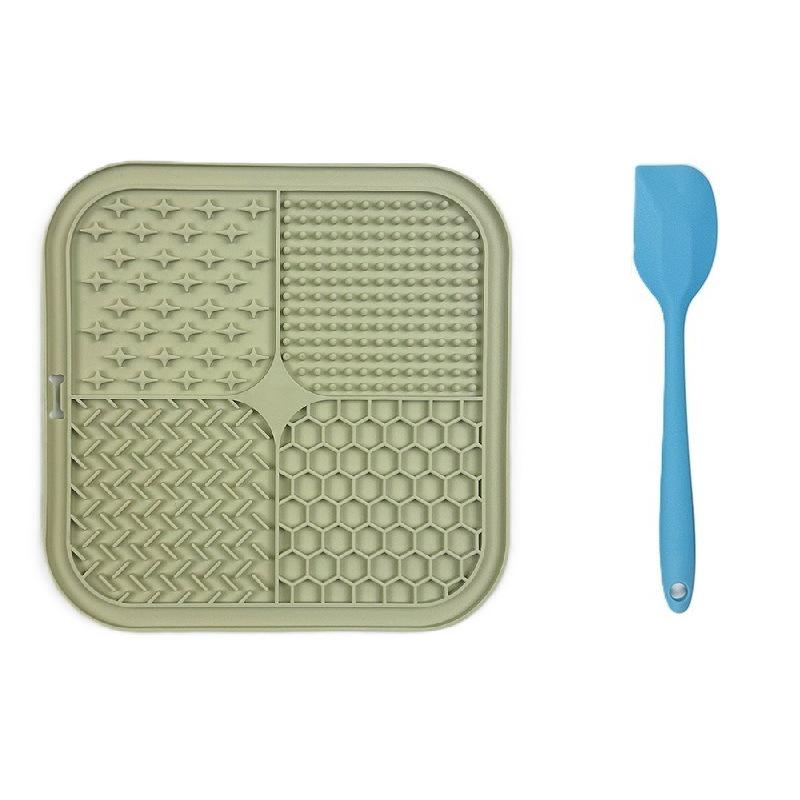 Silicone Pet Slow Feeder Mat with Suction Cup - Non-slip Licking Plate for Dogs and Cats