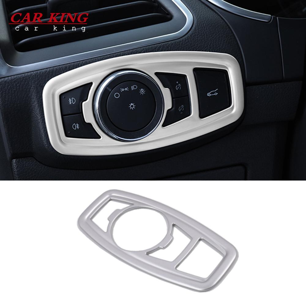 For Ford Edge 2015 2016 2017 ABS Plastic chrome Car Styling Interior Accessories Car Roof Air Vent outlet panel Frame Cover Trim