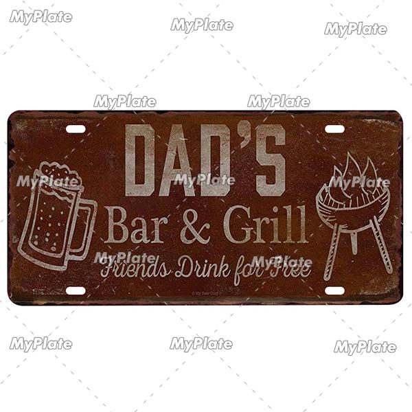 Bar Zeichen Nummernschild Bier Metall Zeichen Zinn Zeichen Vintage Dekor Zimmer Dekor Metall Plaque Mann Höhle Tiki Bar Zeichen wohnkultur