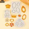 Silicone Photo Frame Mirror Jewelry Crown Silicone Mold Resin Tools Sugarcraft Cupcake Baking Mold Fondant Cake Decorating Tools