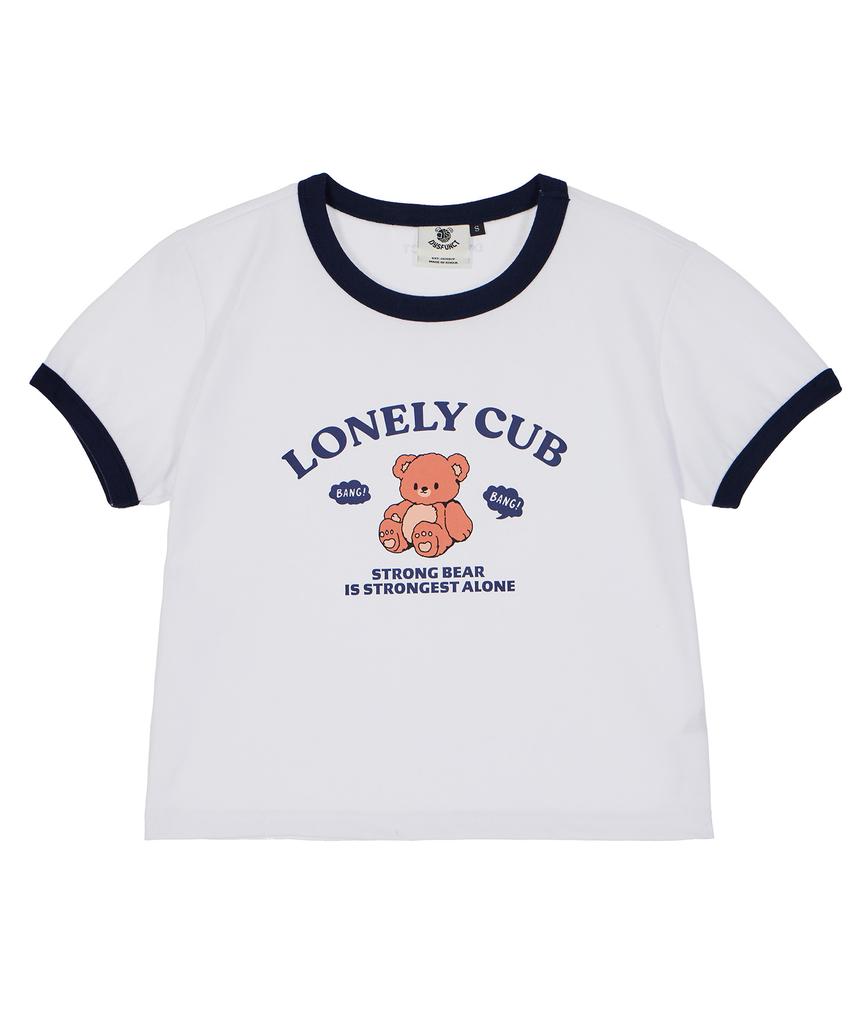 DYSFUNCT Lonely Cub Ringer T-Shirt(Navy)