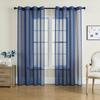 Color Modern Solid Light Transmission Curtain Bedroom Living Room Sheer Semi