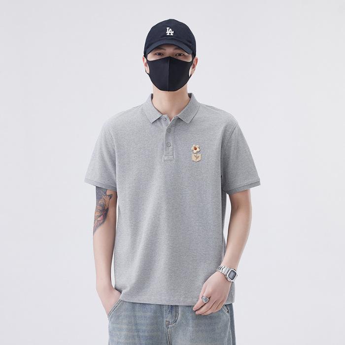 Latest Summer Style Mens Polo Top Everyday Short-sleeved Relaxed Fit Lapel T-shirt for Men
