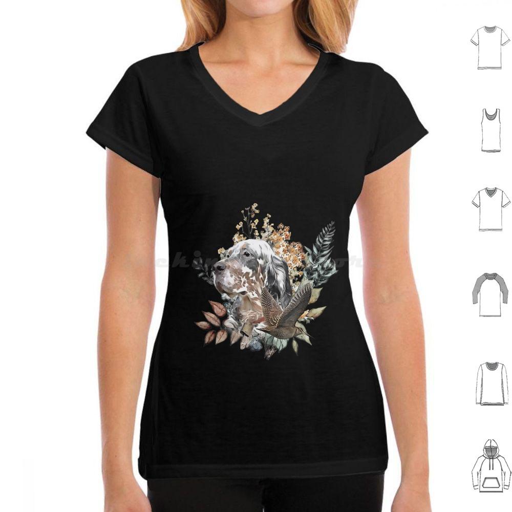 English Setter Woodcock Hunting Art T Shirt 6xl Cotton Cool Tee English Setter Woodcock Hunting Hunting Hunting Art Bird