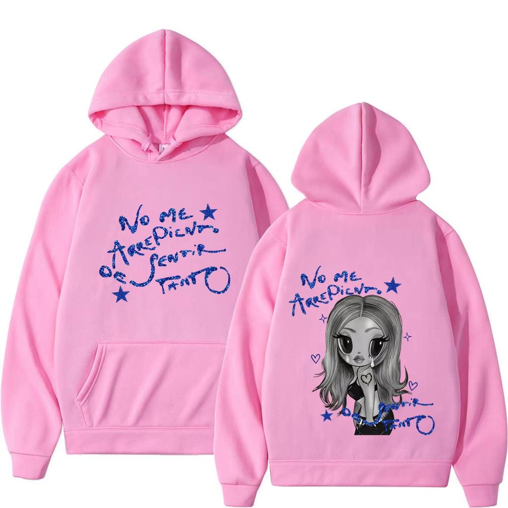 Hot Sale Karol G No Me Arrepiento De Sentir Tanto Album 2026 Hoodie Men Women Harajuku Vintage Printed Sweatshirt  Trendy Streetwear for Daily Looks