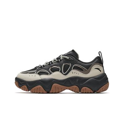 Couleur Feu Rétro Mode Confortable Polyvalent Tendance Absorption des Chocs Léger Basse Cheville Chaussures Papa Baskets Homme Noir Gris 112618853R-3