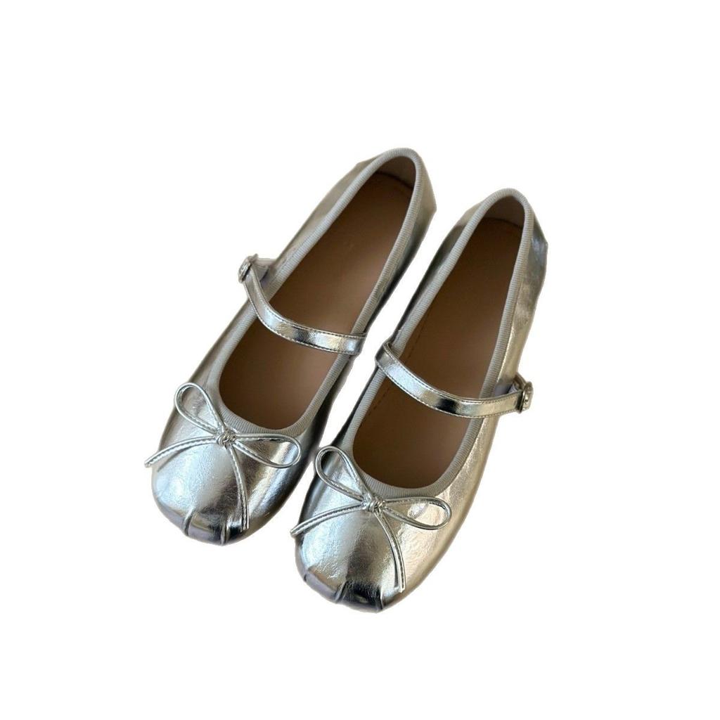 Ballet single shoes girl 2025 new summer Korean version French retro gentle fairy casual flat Mary Jane shoes