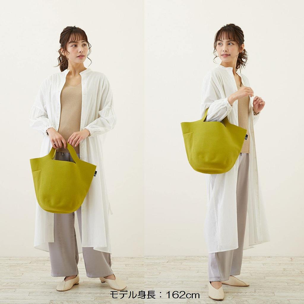 Rootote Lightweight, Freestanding Hat-Shaped Knit Basket Tote Bag Made with Recycled Yarn, Po-No Grande 0257, Women's, Sax