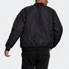 Adidas Solid Color Sports Bomber Cotton Jacket Men Outerwear Black GV5356
