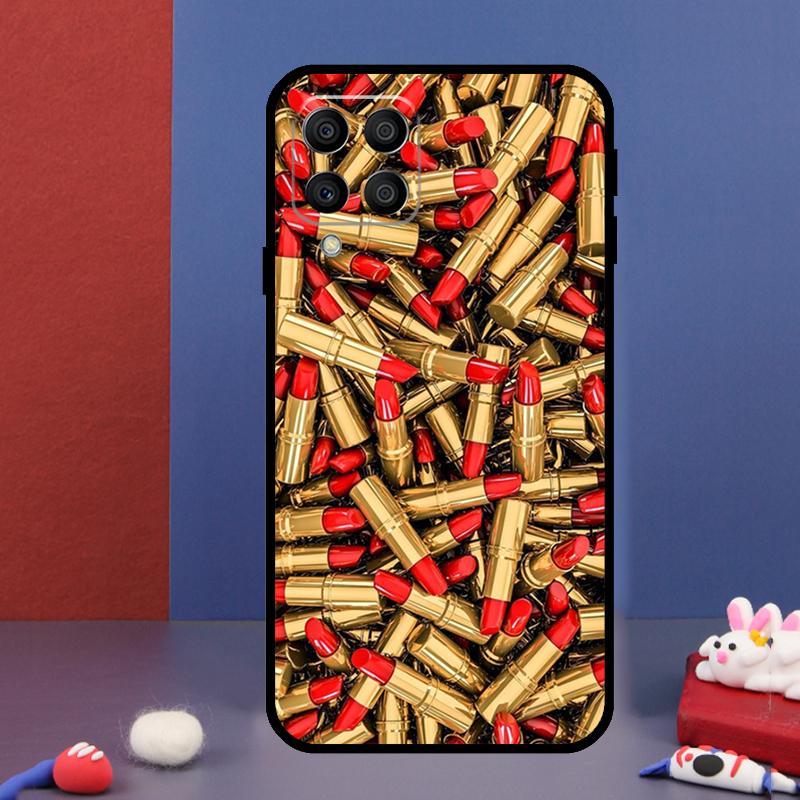 Lipstick Make Up For Samsung Galaxy M12 M13 M33 M23 M53 M15 M55 M31 M51 M14 M34 M54 M20 M32 M52 Phone Case