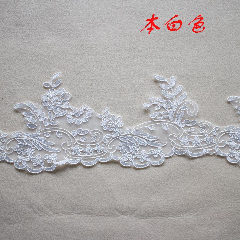 7Cm Multi-Color Nail Drill Three-Dimensional Flower Sequin Decorative Clothing Skirt Cuffs Ethnic Style Accessories Lace