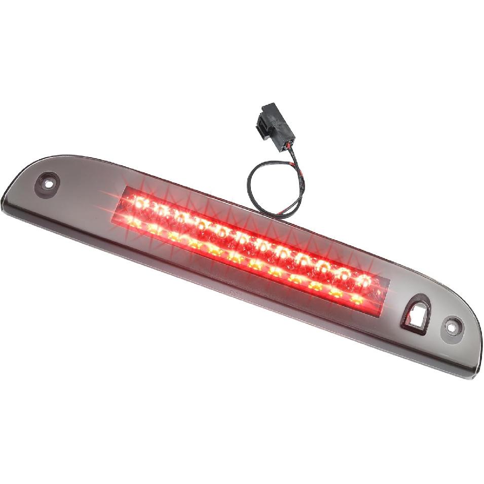 

Motoforti LED Third 3rd Brake High Mount Stop Light, for Ford Escape 2008-2012, Plastic, 8L2Z13A613A, Chrome Tone Smoked,