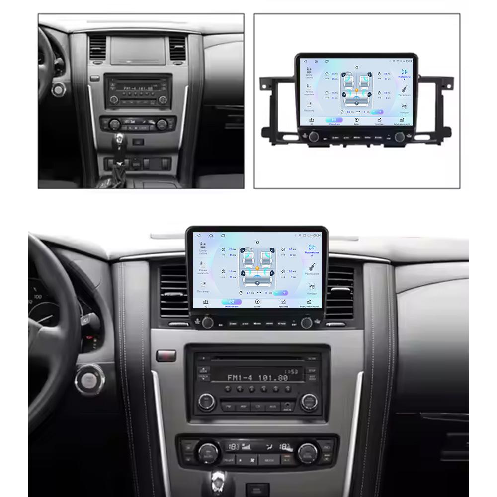 Android Für Nissan Patrol 2010- 2020 Autoradio Carplay Navigation GPS Stereo Auto Bildschirm Bluetooth Multimedia Player