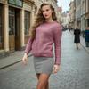 European and American Women’s Autumn & Winter Knitted Long Sleeve Round Neck Fashion Sweater