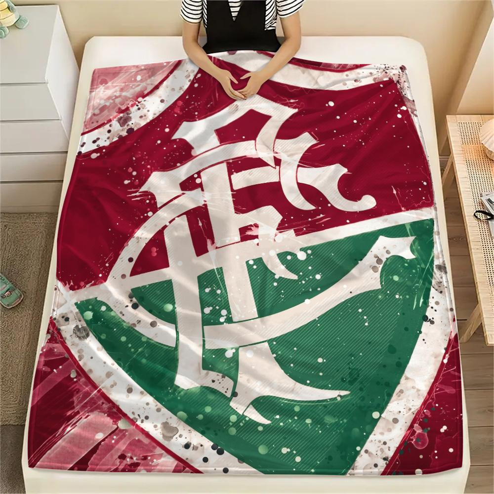Fluminense Football Club Flanelldecke mit Aufdruck, Hohe Qualität, Bequem für alle Jahreszeiten, Heimdekoration, Wärme und Komfort