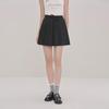 Le Tinding Pleated A-line Mini Skirt with Elastic Tie Waist