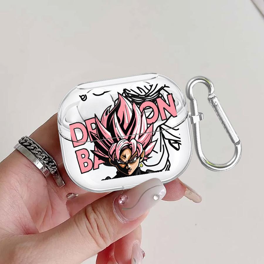 

Clear Earphone Cases Cover With Hook Case For Samsung Galaxy Buds 3Pro Live 4Pro 3 FE 2Pro 2 4 Pro D-ragonS B-allS Saiyan Goku Buds 2 Pro