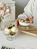 High Foot Glass Bowl Ice Cr Dert Cup for Home Use Ele Design for Yogurt Pudding Ice Cr Milkake Mousse