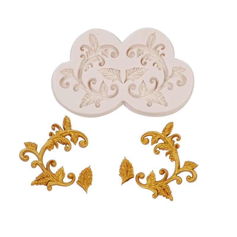 Relief Silicone Mold DIY Fondant Cake Border Decorating Mold Sugarcraf Chocolate Clay Gumpaste Mold Cupcake Baking Tool