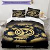 3pcs Duvet Cover Set (1*Duvet Cover + 2*Pillowcase, Without Core), Club America Print Soft All‑Season Bedding Set, Home Bedroom Decor Gift