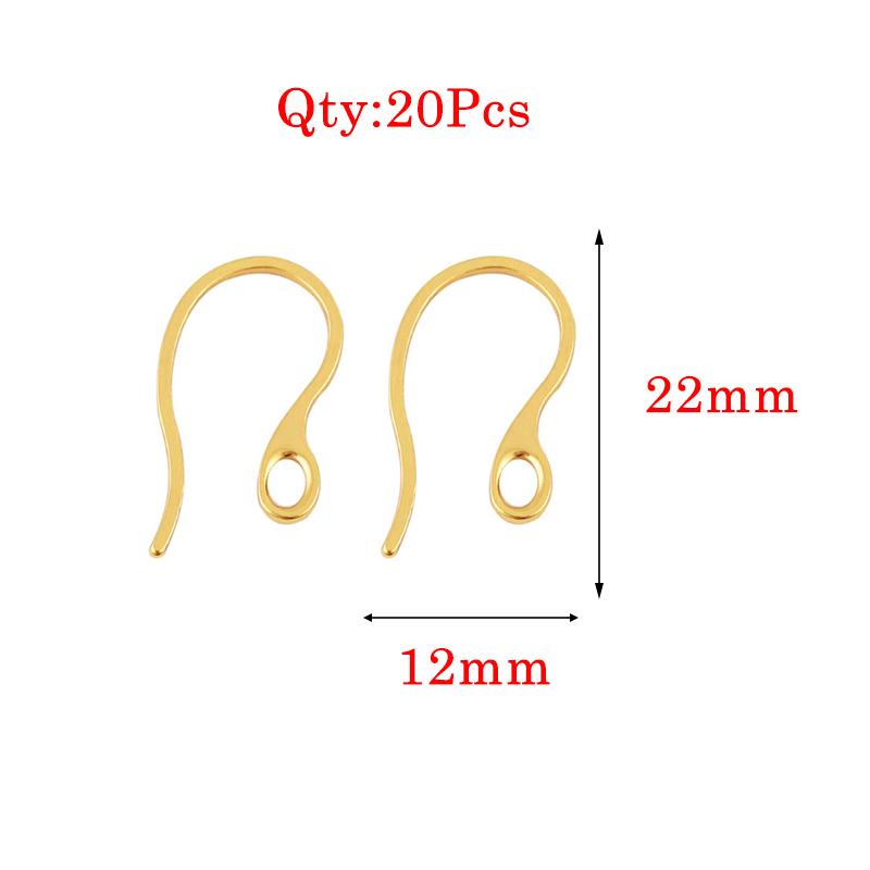 Stainless Steel Earrings Hook For Jewelry Making Hypoallergenic Women Dangle Cross Earring Clasps Fittings Diy Finding