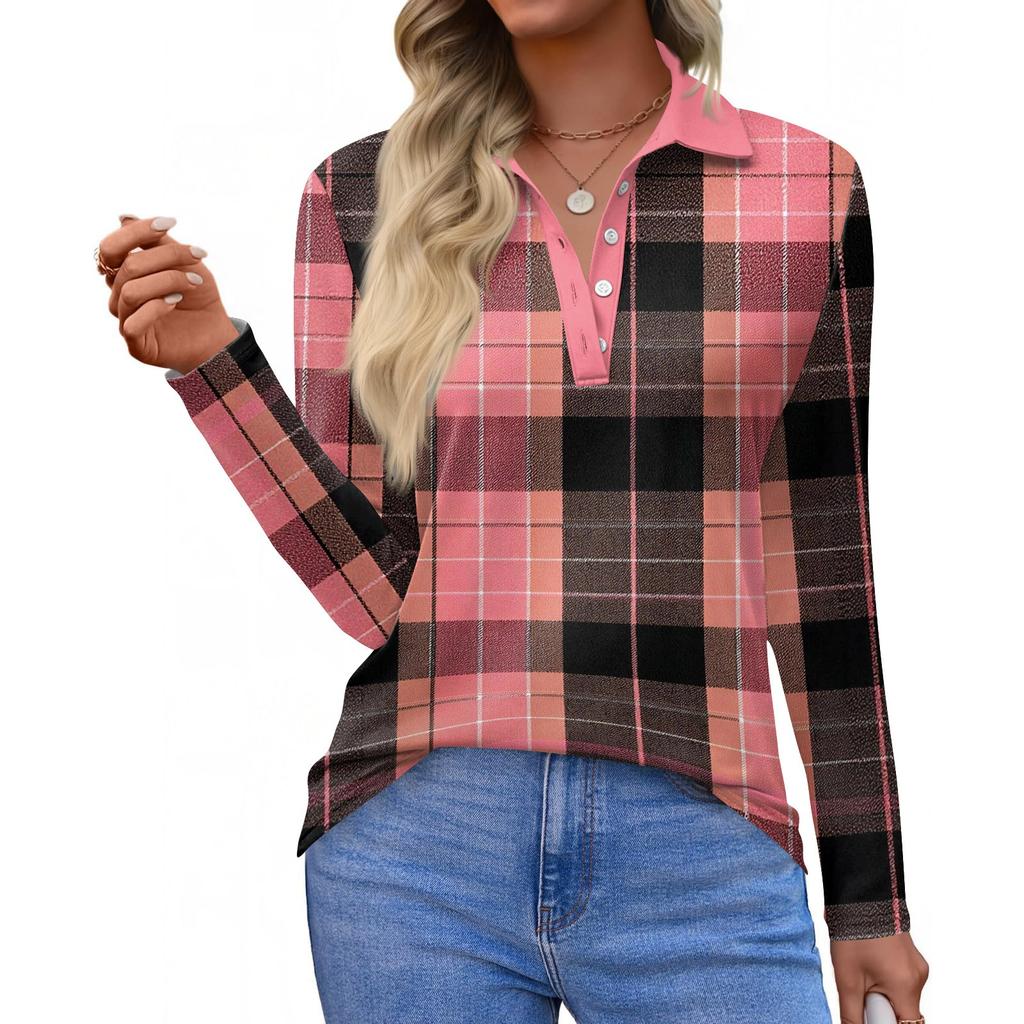 Koszula damska z krótkim rękawem i nadrukiem, zapinana na guziki, modna, swobodna, z klapami