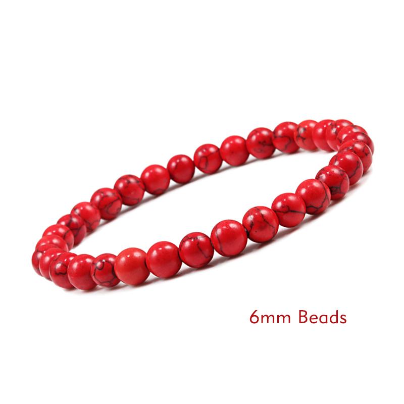 Charm Bracelet 6mm 8mm 10mm White Natural Stone Simple Women Men Elastic Strand Bracelets Meditation Prayer Jewelry Friend Gift