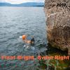 JOTO of Swimming Buoy Waterproof Bag Float Bag Lightweight Buoy Training Float Air Bag [Set 2] - Orange/Magenta