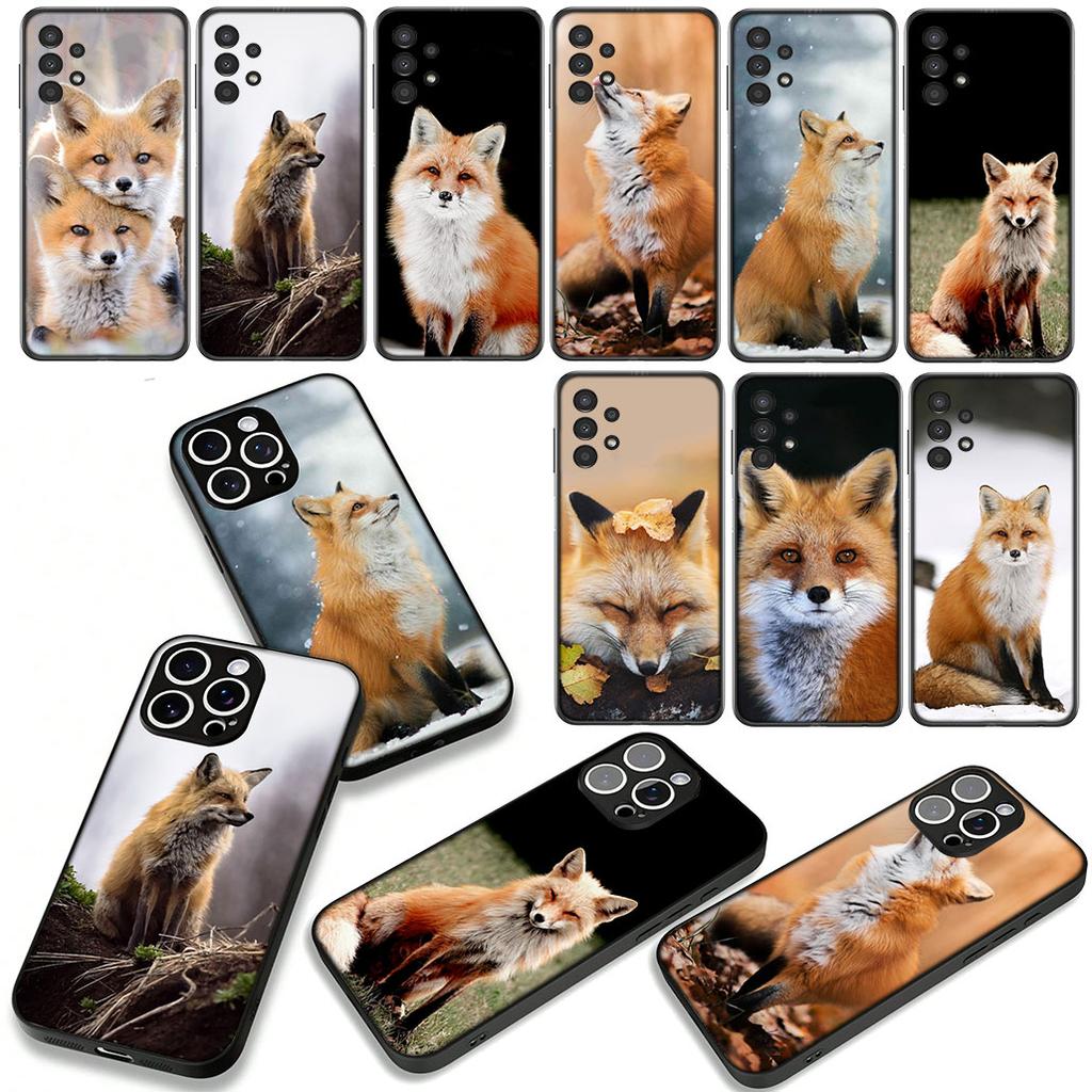 Phone Cover for Apple iPhone 17 16 15 11 Pro XS Max XR 6 7 8 Plus + SE 2020 5 16E Case Anime fox funny foxs cute Casing