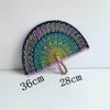 Seaweed Grass Woven Fan Semicircular Handheld Fan Natural Straw Fan  Home Decor