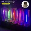 New LED USB Night Light DC5V Nine Color USB Interface Long Press Adjust Brightness Can Plugged Into Car USB Portable Power Bank