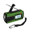 Radio de emergencia solar con manivela de 4000 mAh y linterna LED para acampar