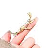 Elegant Gold Bamboo Leaf Brooch - Unisex Fashion Corsage Pin