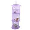Multilayer Dry Rack Foldable Hanging Mesh Toy Storage Basket Underwear Organiser Cage Yellow