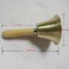 8 cm Kupfer-Handglocke mit Holzgriff - Ideal für Unterricht, Klassenzimmer, Haustiere oder Weihnachten