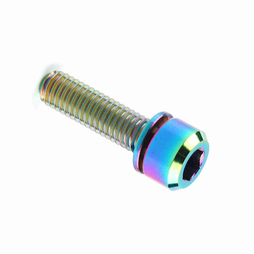 Titanium Alloy Bicycle Titanium Tapered Head Bolt Screw With Washer For Mountain Bike
