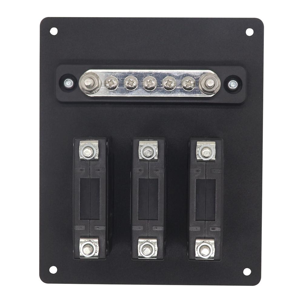 Manual-Off Hydraulic Circuit Breaker with Integrated 5+2Way 100A Busbar Aluminum