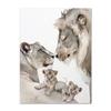 Affiche de famille Lion imprimée, père mère enfants, Art mural mari et femme aimant la maison, peinture sur toile, décoration murale, photos