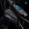 TAKEZERO A6 Waterproof Cycling Top Tube Frame Storage Bag Bicycle Large Capacity Expend Front Beam Pannier Bag With Touch Screen