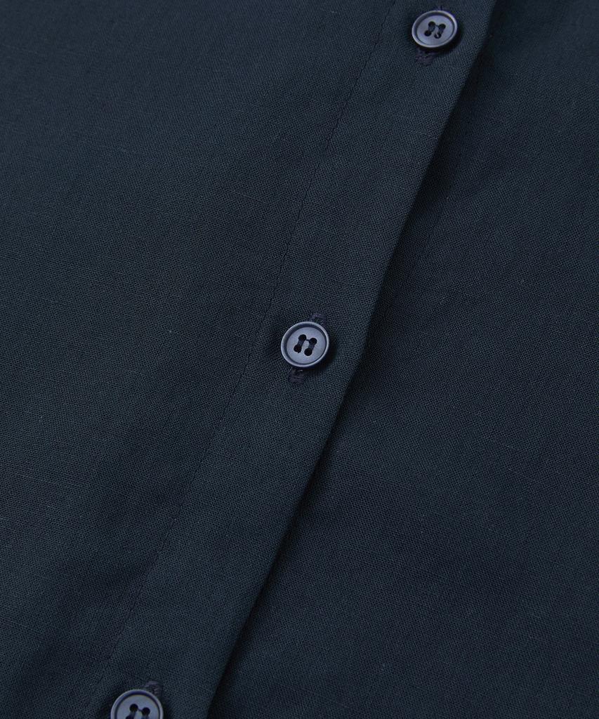 Lounellain Positano Tencel Linen Shirt_Navy
