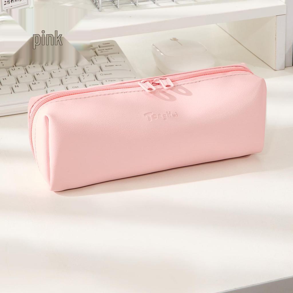Original PU Leather Pencil Case: Spacious, Stylish Stationery Box with Large Opening for Primary Students