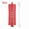 6Pcs Hair Rollers Wave Heat Perm Rod Hair Clip Curlers Hairdressing Tool with Rubber Band