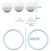  Round Betta Rings Nitrobacteria Toy For Betta Training Exercise Water Stability