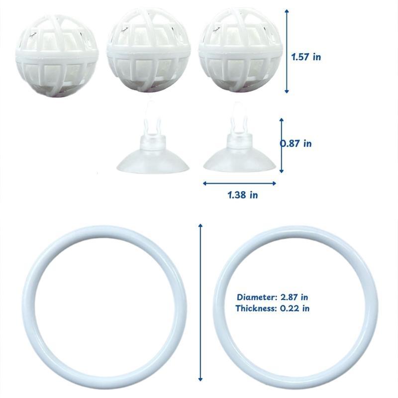 Round Betta Rings Nitrobacteria Toy For Betta Training Exercise Water Stability