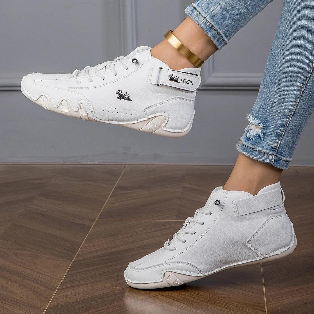 Retro High Top Women's Boots Denim Knight Women's Shoes 2025 New High Quality Multifunctional Women's Loafers Platform Boots