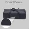 Black Camping Storage Bag with Zipper, Water-resistant, Sports Organizer for Hiking, And