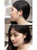 Sterling Silver Garnet Red Heart Stud Earrings - Korean Style